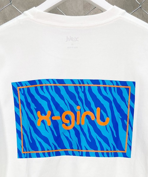 「X-girl」 半袖Tシャツ L ホワイト レディース