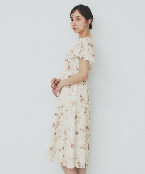 index（インデックス） ワンピース カシュクールフラワーワンピース