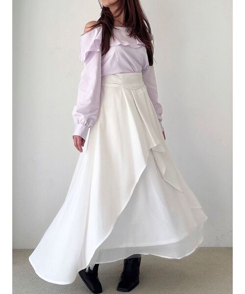 RESEXXY（リゼクシー） ロング スカート アシンメトリーフレア