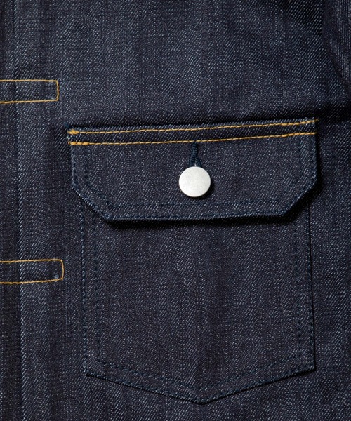 TXA デニムジャケット gジャン Box-shaped Denim Jacket Indigo メンズ