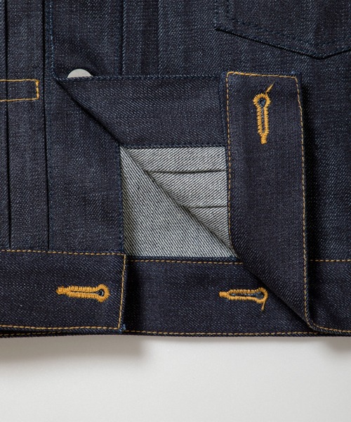 TXA デニムジャケット gジャン Box-shaped Denim Jacket Indigo メンズ