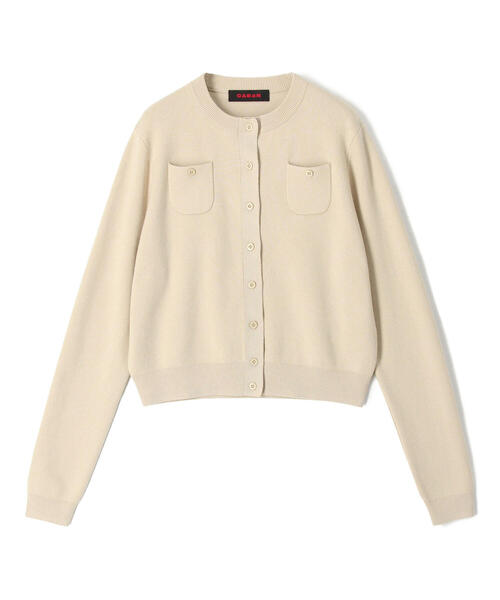 CABAN ニット　ライトベージュ CABaN（キャバン） ニットカーディガン S ライトベージュ レディース