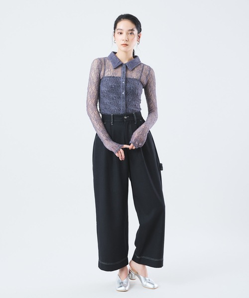Muscat tシャツ ストレッチレースカーディガン レディース : ZOZOTOWN