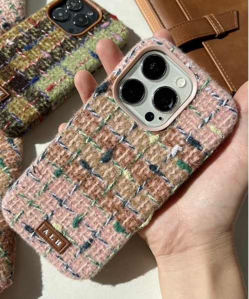 BURNER スマホケース 「OKUOKU 0909」エレガントツイードスタイル