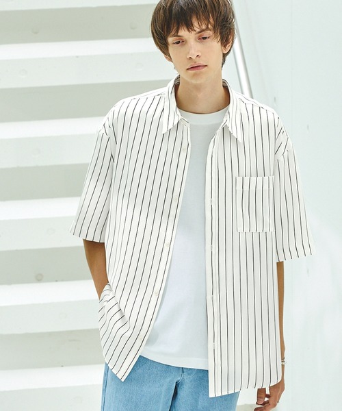 「EMMA CLOTHES」 半袖シャツ L グリーン メンズ_画像3