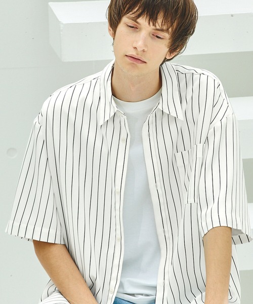 「EMMA CLOTHES」 半袖シャツ L グリーン メンズ_画像5