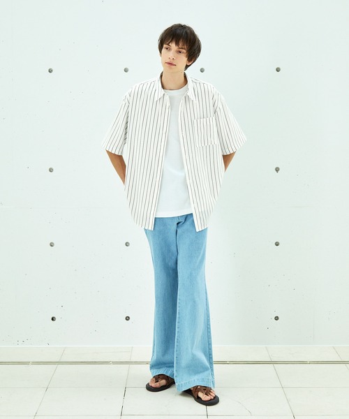 「EMMA CLOTHES」 半袖シャツ L グリーン メンズ_画像6