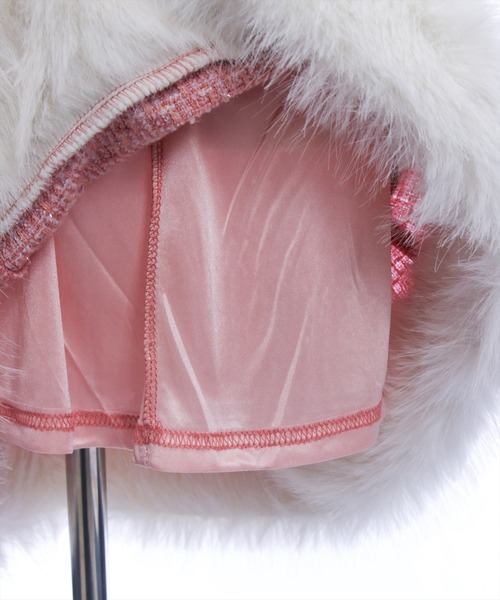 clear ワンピース ファーツイードミニキャミワンピース「大人