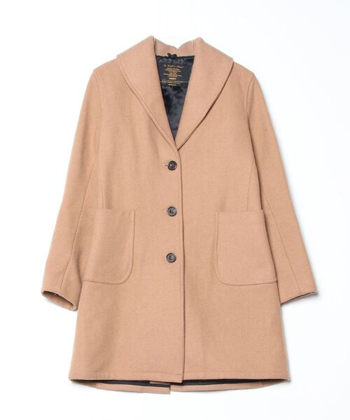 BEAUTY&YOUTH ノーカラーベルトコート　ベージュ M スーパー120 BEAUTY&YOUTH ノーカラーベルトコート ベージュ M スーパー120 BEAUTY