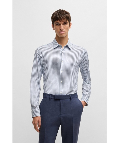 BOSS（HUGO BOSS） シャツ スリムフィットシャツ プリント