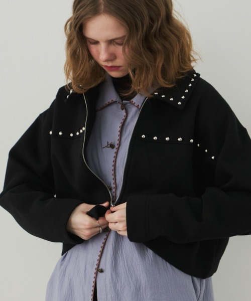 Unitage（ユニテージ） ブルゾン アウター スタッズデザインZIP