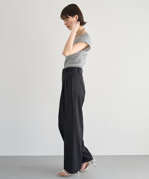 「meilmada」 半袖ニット FREE ブラック レディース_画像9