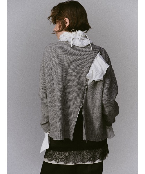 MAISON SPECIAL（メゾンスペシャル） ニット セーター Long Zipper