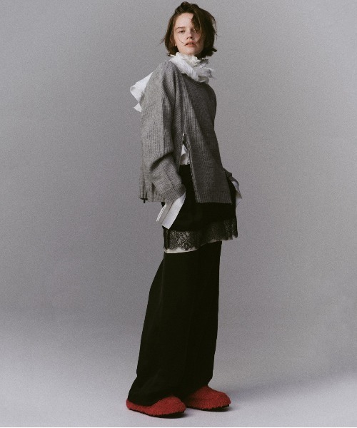 MAISON SPECIAL（メゾンスペシャル） ニット セーター Long Zipper