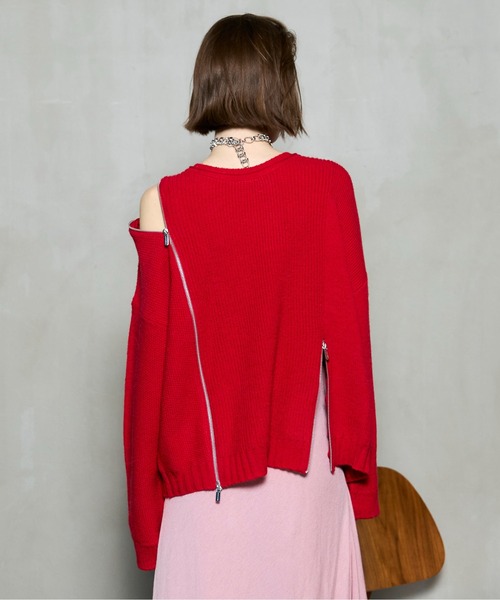 MAISON SPECIAL（メゾンスペシャル） ニット セーター Long Zipper