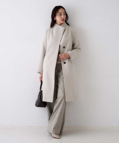 UNTITLED　ホワイト ロングコート美品 UNTITLED（アンタイトル） コート アウター 「きれいめ/スタイリッシュ