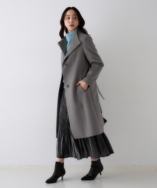 アンタイトル untitled グレー ロングコート　Sサイズ　1 UNTITLED（アンタイトル） コート アウター 「きれいめ/スタイリッシュ