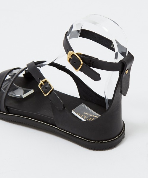 「PICHE ABAHOUSE」 フラットサンダル 38 ダークブラウン レディース_画像8
