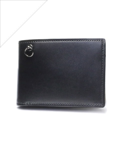 二つ折り財布 財布 コードバン レザー ダイヤモンド ミディアム ウォレット/ブランド/オリジナル/メンズ/二つ折り財布/人気 メンズ レディースの画像