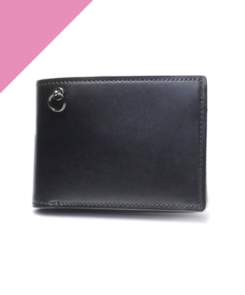 二つ折り財布 財布 コードバン レザー ダイヤモンド ミディアム ウォレット/ブランド/オリジナル/メンズ/二つ折り財布/人気 メンズ レディースの画像
