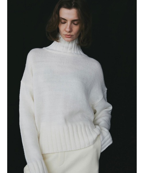 HER. ニット セーター ハイネックニットプルオーバー レディース