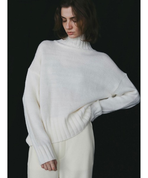 HER. ニット セーター ハイネックニットプルオーバー レディース