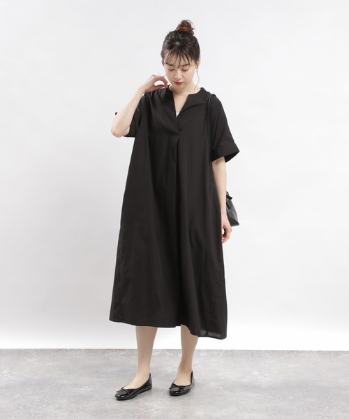 「GLOBAL WORK Smile Seed Store」 半袖ワンピース LARGE ブルー系その他2 レディース_画像2