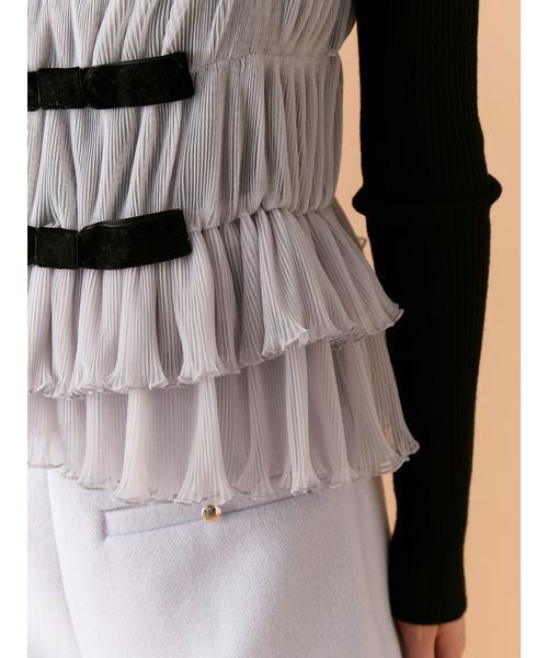 LILY BROWN（リリーブラウン） ニット セーター リボンビスチェセット