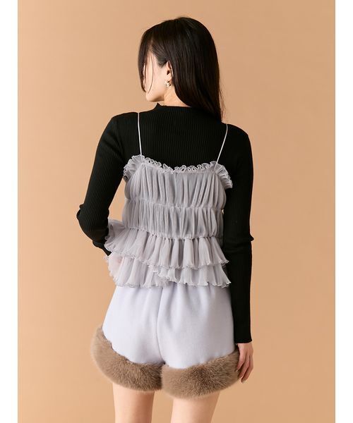 LILY BROWN（リリーブラウン） ニット セーター リボンビスチェセット