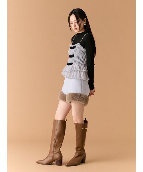 LILY BROWN（リリーブラウン） ニット セーター リボンビスチェセット