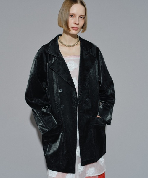 yae」 チェスターコート FREE ブラック レディース : ZOZOTOWN Yahoo