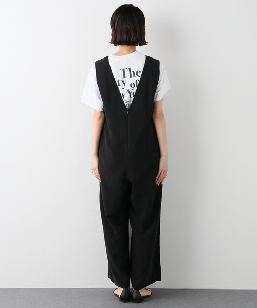 FRAMeWORK（フレームワーク） オーバーオール - ブラック レディース