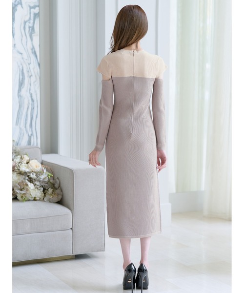 「emiriawiz」 ニットワンピース MEDIUM ベージュ レディース_画像3