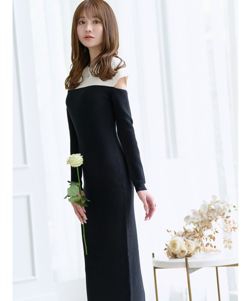 「emiriawiz」 ニットワンピース MEDIUM ベージュ レディース_画像4