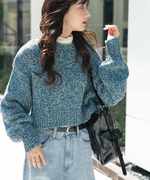 ニット+セーター andmarry ANDMARY】Roxy turtle knit tops