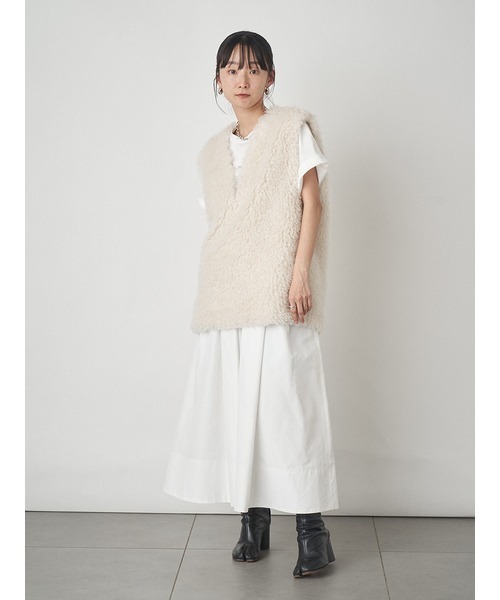 「MIESROHE」 ノースリーブブラウス ONE SIZE ホワイト レディース_画像4