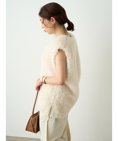 「MIESROHE」 ノースリーブブラウス ONE SIZE ホワイト レディース_画像7
