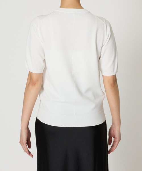 「BABYLONE」 半袖ニット フリー ブラック レディース_画像9