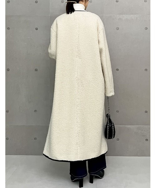「Re:EDIT」 ダッフルコート LARGE アイボリー レディース_画像3