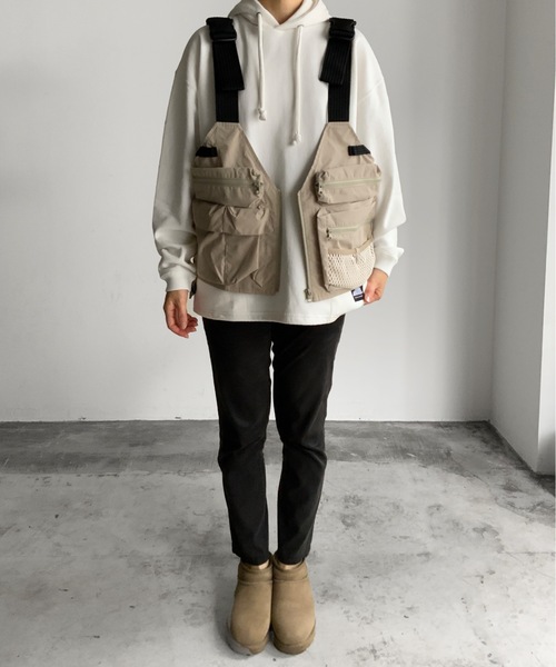 「MOUNTAIN SMITH」 ベスト S ベージュ メンズ_画像5