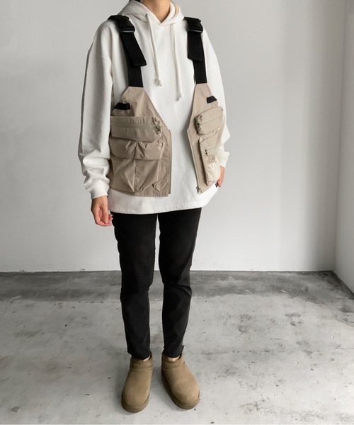 「MOUNTAIN SMITH」 ベスト S ベージュ メンズ_画像6