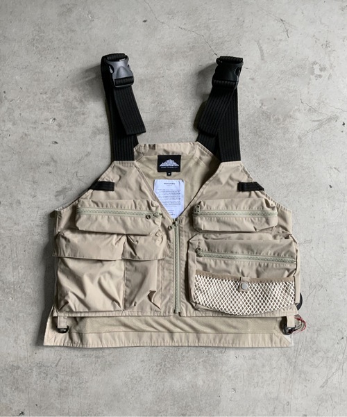 「MOUNTAIN SMITH」 ベスト S ベージュ メンズ_画像7