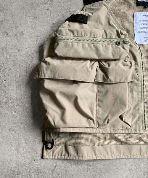 「MOUNTAIN SMITH」 ベスト S ベージュ メンズ_画像9