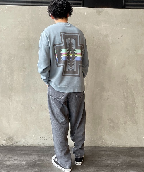 「PENDLETON」 スウェットカットソー L ブラック レディース_画像6