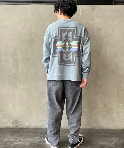 「PENDLETON」 スウェットカットソー L ブラック レディース_画像8