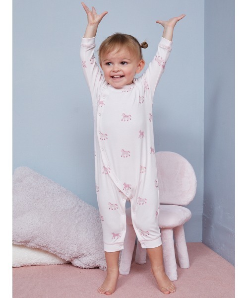 gelato pique（ジェラートピケ） ベビー服 ロンパース 「BABY」ポニー