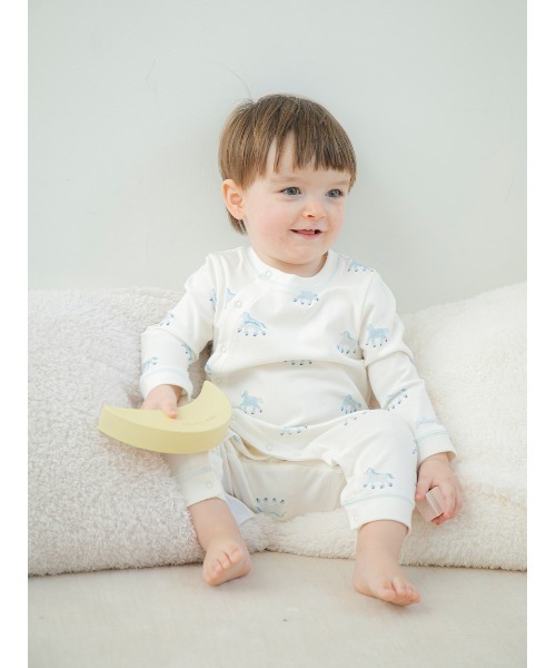 gelato pique（ジェラートピケ） ベビー服 ロンパース 「BABY」ポニー
