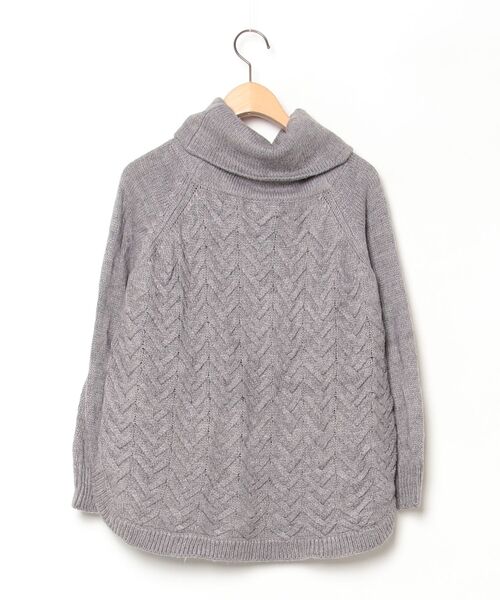 「VIS」 タートルネックニット MEDIUM グレー レディース_画像2