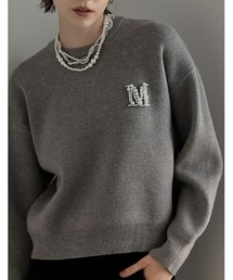 「MEISM」 長袖ニット LARGE グレー レディースの画像9