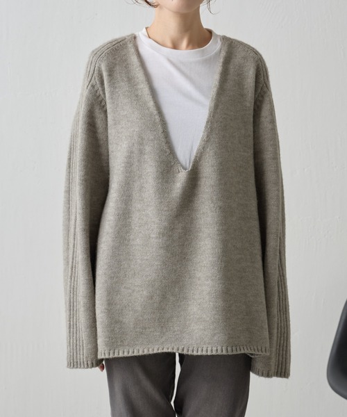 「COLLAGE GALLARDAGALANTE」 長袖ニット FREE ブラック レディース_画像5